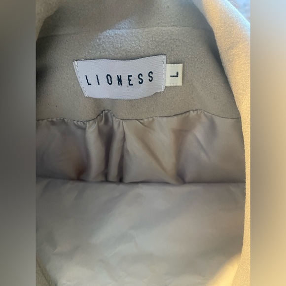 LIONESS GREY BELTED WRAP COAT - Picture 5 of 5